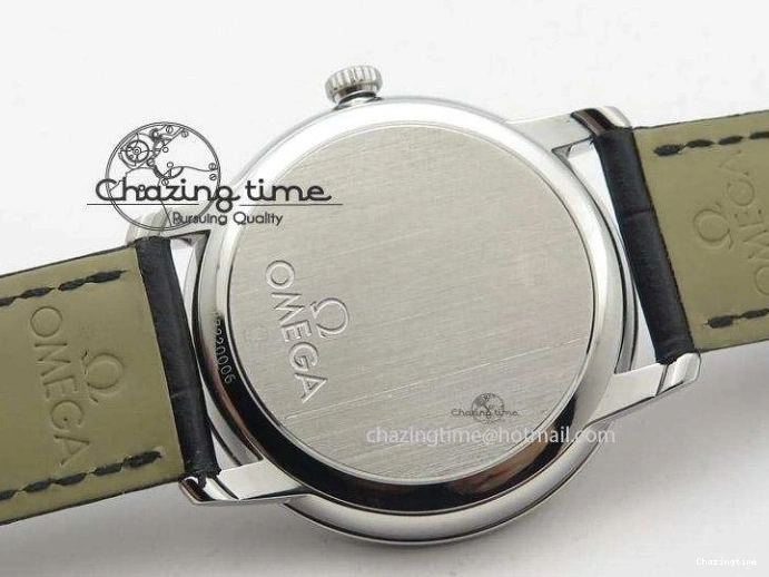 0120 Functional De Ville MK 1:1 Best Edition SS White Dial On Black Leather Strap A 8260